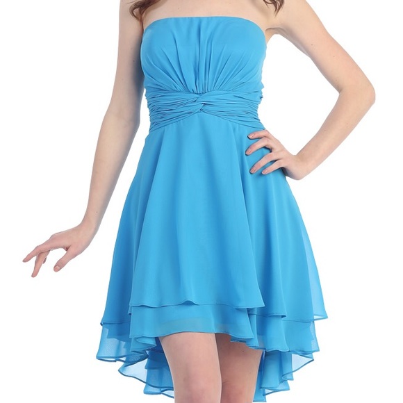 NWT Cindy Collection Royal Blue Dress M - Picture 2 of 8